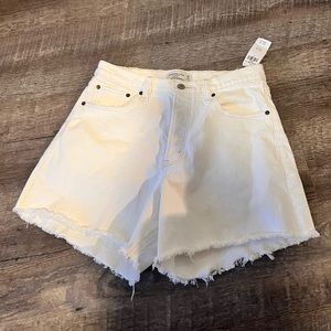 NWT Abercrombie & Fitch Curve Love High Rise Dad Shorts - Size 29 / 8